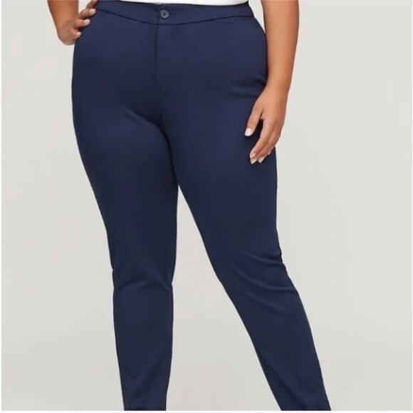 Catherines Universal Pants Stretch  - Navy Blue -sz 22W - NWT - Picture 1 of 9